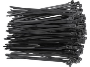 BRIDAS DESMONTABLES PARA CABINA 3,6X150MM 100 UDS NEGRO