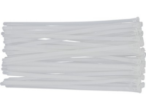BRIDAS DESMONTABLES PARA CABINA 7,6X300MM 50 UDS BLANCAS