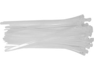 BRIDAS DESMONTABLES PARA CABINA 7,6X250MM 50UDS BLANCAS
