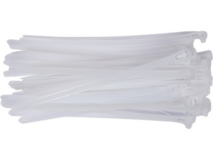 BRIDAS DESMONTABLES PARA CABINA 7,6X200MM 50 UDS BLANCAS