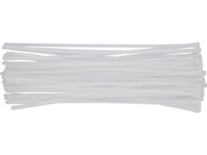 BRIDAS DESMONTABLES PARA CABINA 7,6X450MM 50UDS BLANCAS