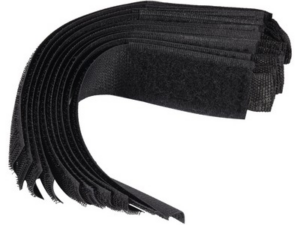 BRIDAS DE VELCRO PARA CABLE CON GANCHO150 MM 10 UDS