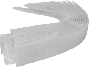 BRIDAS DE VELCRO PARA CABLE CON GANCHO 150 MM 10 UDS