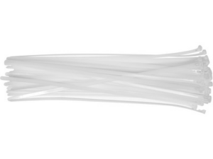 BRIDAS DESMONTABLES PARA CABINA 7,6X400MM 50UDS BLANCAS