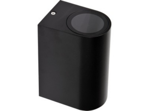APLIQUE DE PARED PARA EXTERIOR ALUM NEGRO 2XGU10