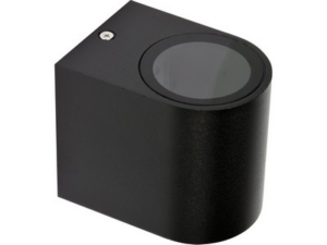 APLIQUE DE PARED PARA EXTERIOR ALUM NEGRO 1XGU10
