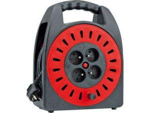 ALARGADOR CARRETE DE CABLE PVC 4 TOMAS 30M