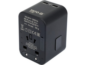 ADAPTADOR DE VIAJE UNIVERSAL USB, USB-C 65W
