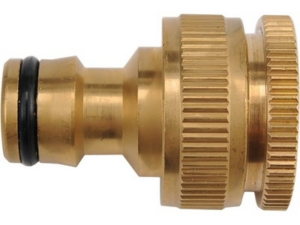 ADAPTADOR DE GRIFO DE LATÓN DE 3/4' Y 1' JARDIN