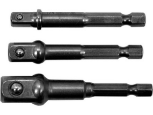 ADAPTADOR DE 1/4  HEXAGONAL DE 3 PIEZAS 1/4, 3/8, 1/2