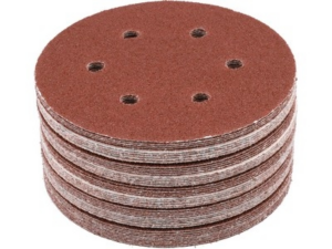 DISCOS DE LIJA CON VELCRO 6 AGUJEROS P40 150 50PCS