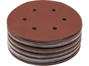 DISCO DE LIJA CON SUJECIÓN DE VELCRO 6 AGUJEROS P240 150MM 50PCS