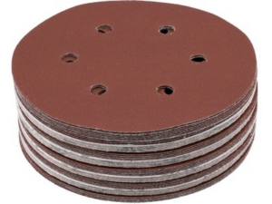 DISCOS DE LIJA CON SUJECIÓN DE VELCRO 6 AGUJEROS P220 150MM 50PCS