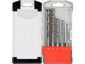 5 brocas helicoidales HSS6542 con vástago SDS PLUS