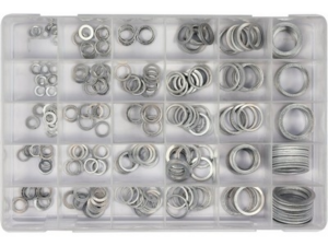 300 PCS ANILLOS DE SELLADO DE ALUMINIO SURTIDO