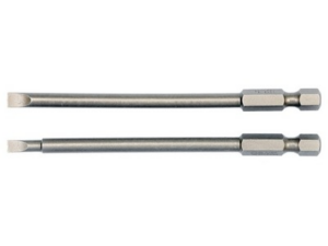 2 PUNTAS EXTRALARGAS DE DESTORNILLADOR PLANO 4,5 L100 MM
