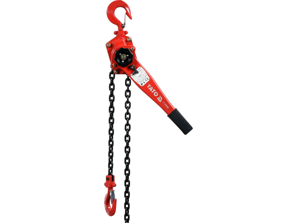 YT-58964 POLIPASTO DE CADENA DE PALANCA 1,5 T, ALTURA DE ELEVACIÓN 1,5 M
